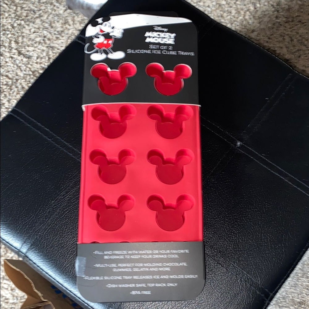 Disney Mickey Mouse silicone ice cube trays 2 pack